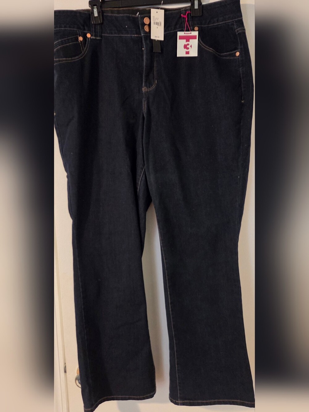 New NWT Lane Bryant T3 Tighter Tummy Technology Straight Leg Jeans Size 20